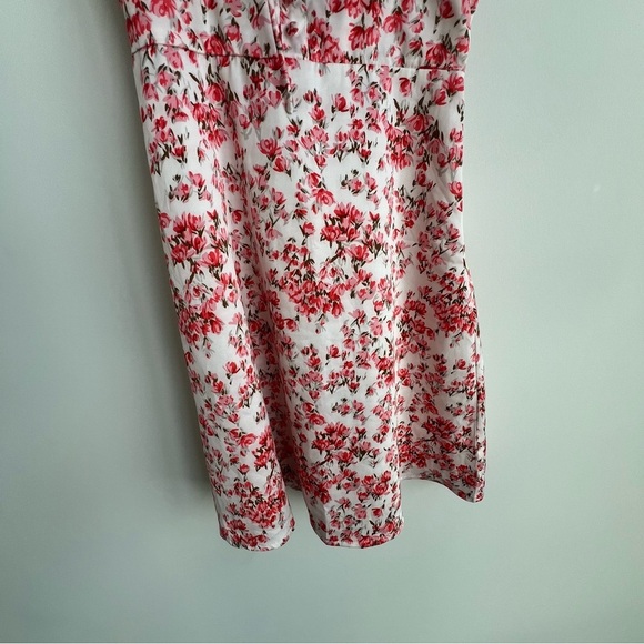 Hello Molly Get Right To It Dress Coral Floral Dainty Mini XS Babydoll Coquette - Picture 6 of 16